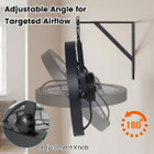 Wall Mounted Fan with Adjustable Light product image