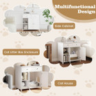 Cat Litter Box Enclosure with Double-Door Cabinet  product image