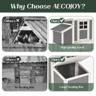 98'' Large Chicken Coop with Run with Pull-Out Tray (for 6-8 Chickens) product image