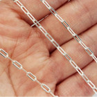 Women's .925 Solid Sterling Silver Paperclip 2.5mm Chain Necklace product image