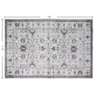 Bibb Home Washable Flannel Printed Area Rug with Latex Back product image