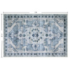 Bibb Home Washable Flannel Printed Area Rug with Latex Back product image