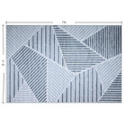 Bibb Home Washable Flannel Printed Area Rug with Latex Back product image