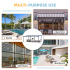 Large Wall-Mounted Hard Top Lean-to Gazebo Pergola product image