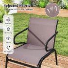Patio Chairs with Breathable Fabric and Metal Frame (Set of 2, 4 or 6) product image