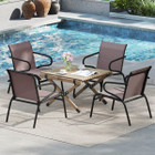 Patio Chairs with Breathable Fabric and Metal Frame (Set of 2, 4 or 6) product image