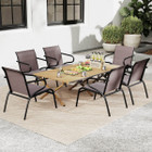 Patio Chairs with Breathable Fabric and Metal Frame (Set of 2, 4 or 6) product image