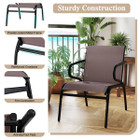 Patio Chairs with Breathable Fabric and Metal Frame (Set of 2, 4 or 6) product image