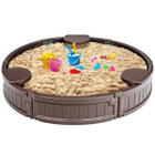 Wooden Sandbox with Built-in Edge Seats product image
