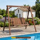 Carbonized Fir Wood Swing Frame product image