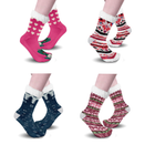 Women's Ultra-Soft Fluffy Sherpa Anti-Slip Gripper Socks (5-Pairs) product image