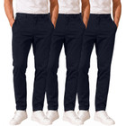 Men's Super Stretch Slim Fit Everyday Chino Pants (3-Pack) product image