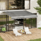 8.2'x6.5' Retractable Awnings for Patio Sun Shade Shelter product image
