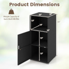 Outdoor PE Wicker Storage Cabinet product image
