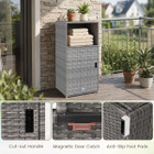 Outdoor PE Wicker Storage Cabinet product image