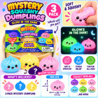 Mini Glow in the Dark Mystery Squishy Dumpling (3-Pack) product image