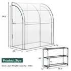 7 x 3.5 x 7-Foot Lean-to Greenhouse with Flower Rack product image