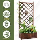 Outdoor Raised Garden Bed with Trellis product image