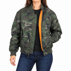 Women's Heavyweight Oversize Loose-Fit  Bomber Jacket  product image
