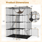 4-Tier Cube Cat Cage with Comfy Hammock product image
