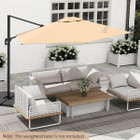 9FT Cantilever Patio Umbrella with 2-Section Design product image
