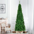 7.5 ft Pre-Lit Hinged Pencil Christmas Tree  product image