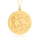 Monogrammed Disc Necklace product image