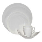 White Melamine Rimless 4-Piece Dinnerware Set product image