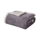 Sheradian Reversible Braid-Pattern Sherpa Throw Blanket product image