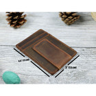 Personalized Genuine Leather Money Clip with Strong Magnet product image