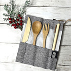 Handcrafted Bamboo Reusable Utensil Gift Set product image