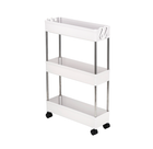 White Ultra-Thin Rolling Storage Cart  product image