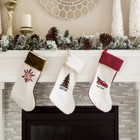 Personalized Velvet-Trimmed Christmas Stockings product image