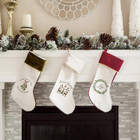 Personalized Velvet-Trimmed Christmas Stockings product image