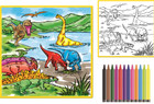 Kids' Washable Coloring Mat with 12 Washable Markers product image