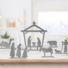 6-Piece Steel Nativity Scene Decoration Set product image