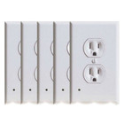 Snap-on Outlet Cover with Built-in LED Night Lights (5-Pack) product image