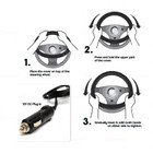 Zone Tech Car 12V  Plush Sheepskin Heated Steering Wheel Cover product image