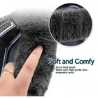 Zone Tech Car 12V  Plush Sheepskin Heated Steering Wheel Cover product image