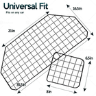 Zone Tech Heavy Wire Adjustable Mounted Headrest Barrier product image