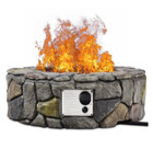 28" Propane Fire Pit with Weather-Resistant Stone-like Finish  product image