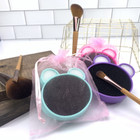 Silicone Brush Cleaning Sponge and Mat (Set of 2) product image