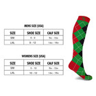 Christmas-Themed Holiday-Fun Knee High Compression Socks (6-Pairs) product image