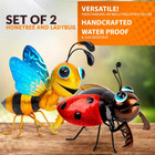 Lotti Ladybug and Hortense Honeybee Metal Yard Art Sculptures (Set of 2) product image