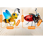 Lotti Ladybug and Hortense Honeybee Metal Yard Art Sculptures (Set of 2) product image