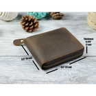 Personalized Full-Zip Leather Wallet product image