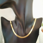 14K-Gold-Plated Solid .925 Sterling Silver 6mm Herringbone Chain Necklace product image