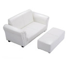 Kids' Faux Leather Sofa with Ottoman product image