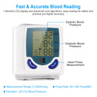 Wrist Blood Pressure Monitor with Large LCD Screen product image