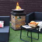 Propane Fire Bowl with Lava Rocks, Electronics Starter & Weather Cover product image